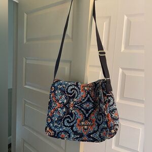 Blue and Orange Paisley Vera Bradley Crossover Bag/ Backpack